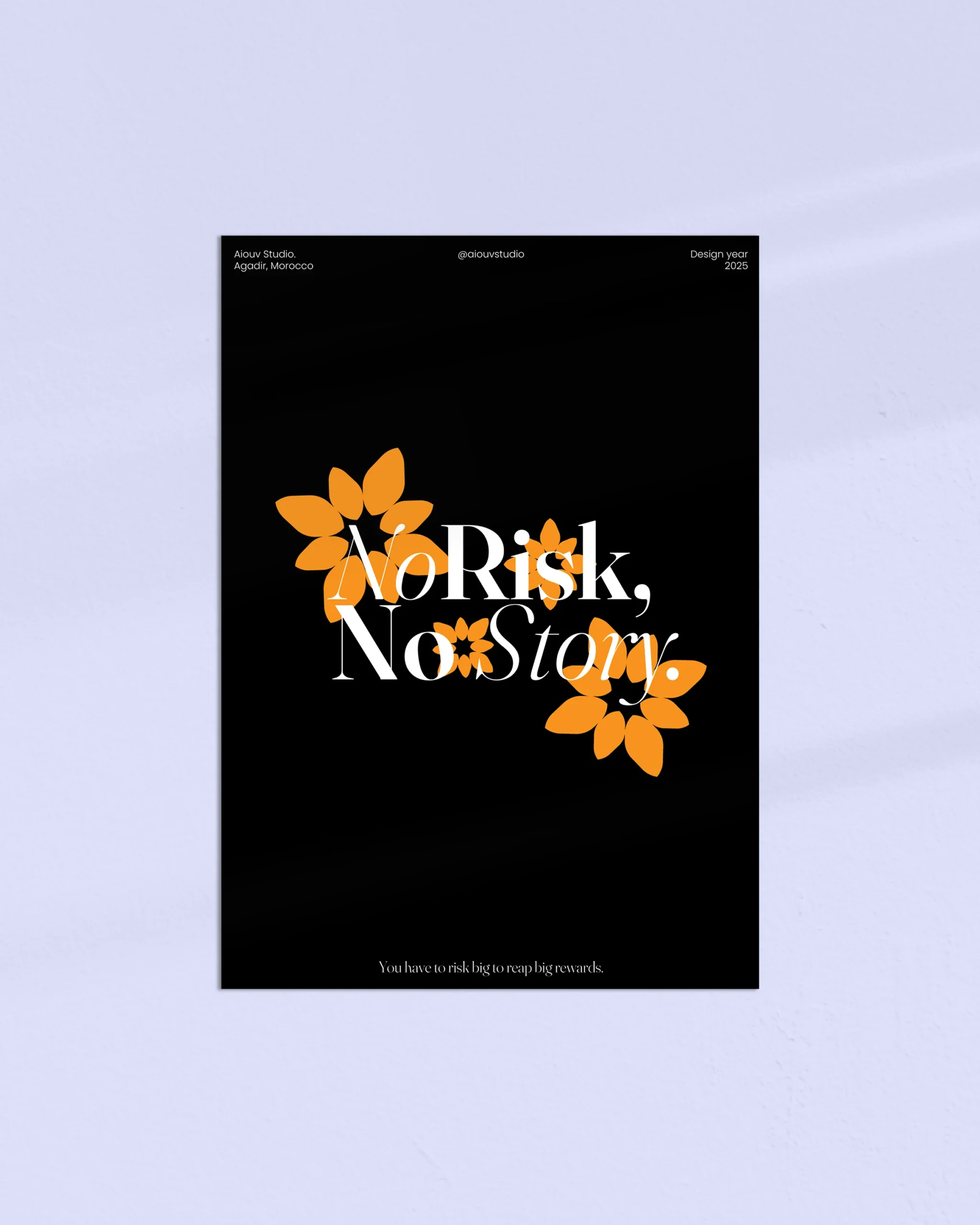 Art wall Frame – No Risk No Story 0.2